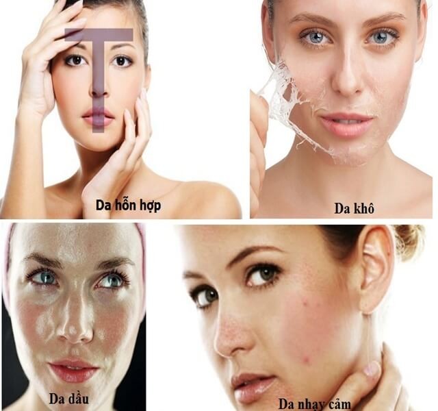 Da mặt- Hướng  dẫn cách phân biệt các loại da